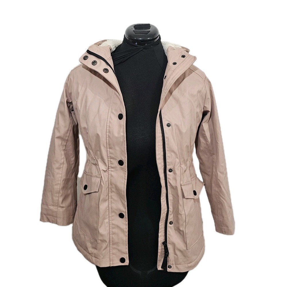 Urban Republic Trench Coat Rain Jacket Size S Rose Pink Girls